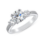 2 Carat Round Brilliant Diamond Ring | Brilliant White | 14K White Gold | Quiet Power - Image 2