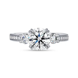 2 Carat Round Brilliant Diamond Ring | Brilliant White | 14K White Gold | Quiet Power