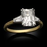 2.31 Carat Asscher Statement | Brilliant White | 14K Yellow Gold | Modern Nobility - Image 3