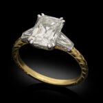 2.31 Carat Asscher Statement | Brilliant White | 14K Yellow Gold | Modern Nobility - Image 4