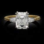 2.31 Carat Asscher Statement | Brilliant White | 14K Yellow Gold | Modern Nobility