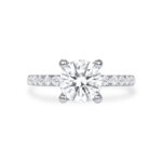 2 Carat Round Brilliant Diamond Ring | Brilliant White | 18K Gold | Modern Nobility - Image 2