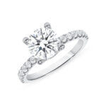 2 Carat Round Brilliant Diamond Ring | Brilliant White | 18K Gold | Modern Nobility