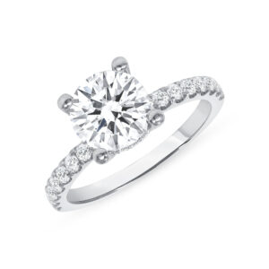 2 Carat Round Brilliant Diamond Ring | Brilliant White | 18K Gold | Modern Nobility