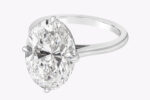 7.04 Carat Oval Diamond Ring | Brilliant White | 18K Gold | Signature Sophistication - Image 4