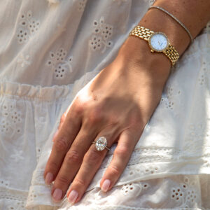 7.04 Carat Oval Diamond Ring | Brilliant White | 18K Gold | Signature Sophistication