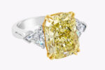 10.11 Carat Cushion Diamond Ring | Fancy Yellow | 18K Gold | Rare Fancy-Color Splendour - Image 5