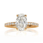 2.5 Carat Oval Diamond Ring | Brilliant White | 14K White Gold | Quiet Power