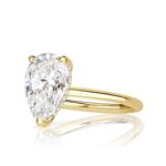 2.6 Carat Pear Diamond Ring | Brilliant White | 14K White Gold | Quiet Power | Signature - Image 2