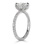 2.5 Carat Round Brilliant Diamond Ring | Brilliant White | 14K White Gold | Quiet Power - Image 3