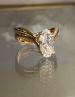 2.8 Carat Oval Statement | Brilliant White | 14K White Gold | Effortless Elegance - Image 2