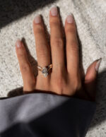 2.8 Carat Oval Statement | Brilliant White | 14K White Gold | Effortless Elegance - Image 5