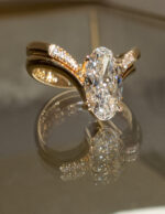 2.8 Carat Oval Statement | Brilliant White | 14K White Gold | Effortless Elegance - Image 8