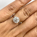 2 Carat Round Brilliant Diamond Ring | Brilliant White | FL/IF | 14K White Gold - Image 2