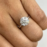 2 Carat Round Brilliant Diamond Ring | Brilliant White | FL/IF | 14K White Gold - Image 4