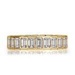 3.36 Carat Emerald Band | 18K Yellow Gold | A Classic Statement