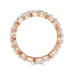 3.51 Carat Pear Band | Brilliant White | 18K Rose Gold | Modern Nobility | Collector-Grade - Image 2
