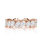 3.51 Carat Pear Band | Brilliant White | 18K Rose Gold | Modern Nobility | Collector-Grade