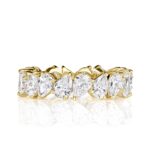 3.51 Carat Pear Band | Brilliant White | 18K Yellow Gold | Modern Nobility | Signature
