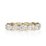 3.6 Carat Oval Band | Brilliant White | 18K Rose Gold | Quiet Power | High Jewellery - Image 3