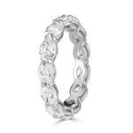 3.6 Carat Oval Band | Brilliant White | 18K White Gold | A Classic Statement - Image 3