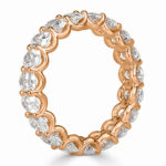 3.7 Carat Oval Band | Brilliant White | 18K Rose Gold | Modern Nobility | Collector-Grade - Image 2