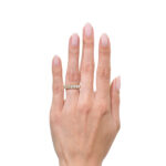 3.7 Carat Oval Band | Brilliant White | 18K Rose Gold | Modern Nobility | Collector-Grade