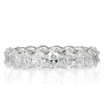 3.7 Carat Oval Band | Brilliant White | 18K White Gold | Quiet Power | Collector-Grade - Image 2