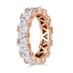3.81 Carat Round Brilliant Band | Brilliant White | 18K Rose Gold | A Classic Statement - Image 3