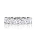 3.81 Carat Round Brilliant Band | Brilliant White | 18K White Gold | Quiet Power | Signature