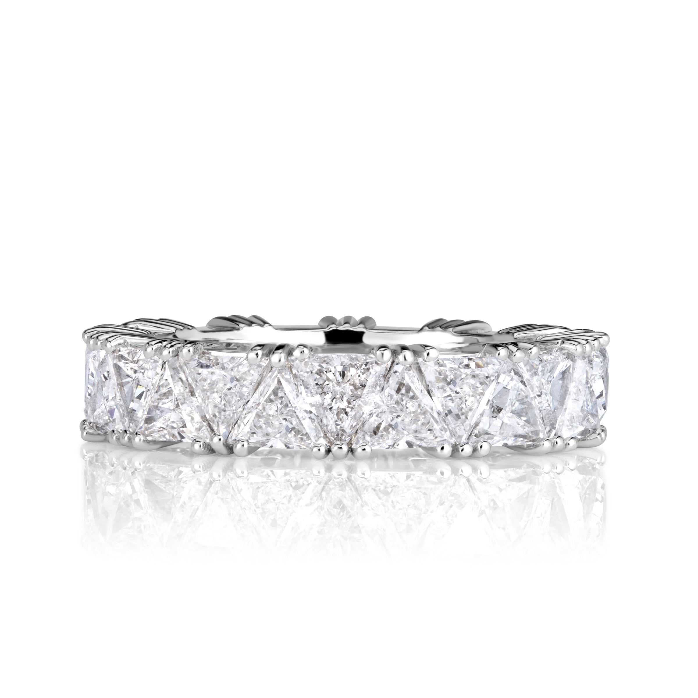 3-81ct-trillion-cut-diamond-eternity-band-in-18k-white-gold-8999-front-view-primary.jpg 3.81 Carat Round Brilliant Band | Brilliant White | 18K White Gold | Quiet Power | Signature - Image 1