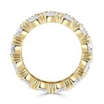 3.81 Carat Round Brilliant Band | Brilliant White | 18K Yellow Gold | Modern Nobility - Image 2