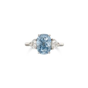 3 Carat Round Brilliant Statement | Fancy Yellow | 14K White Gold