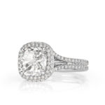 3 Carat Cushion Statement | Brilliant White | 14K White Gold | Everyday Royalty - Image 2