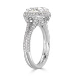 3 Carat Cushion Statement | Brilliant White | 14K White Gold | Everyday Royalty - Image 3