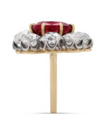 3 Carat Cushion Statement | Ruby Red | 14K White Gold | Modern Nobility | High Jewellery - Image 3