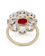3 Carat Cushion Statement | Ruby Red | 14K White Gold | Modern Nobility | High Jewellery - Image 6