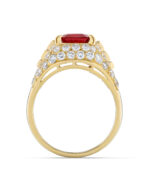 3 Carat Emerald-cut Statement | 14K White Gold | Everyday Royalty | Heirloom - Image 5