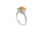 3 Carat Radiant Statement | Fancy Yellow | 14K White Gold | Sunlit Royal Radiance - Image 3