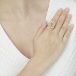 3 Carat Pear Statement | Fancy Yellow | 14K White Gold | Sunlit Royal Radiance | Heirloom - Image 5