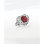 3 Carat Heart Shape Statement | Ruby Red | 14K White Gold | Modern Nobility | Signature