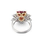 3 Carat Heart Shape Statement | Ruby Red | 14K White Gold | Quiet Power | High Jewellery - Image 4