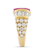 3 Carat Oval Statement | Ruby Red | 14K White Gold | Everyday Royalty | Heirloom - Image 3