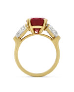 3 Carat Oval Statement | Ruby Red | 14K White Gold | Modern Nobility | Heirloom - Image 4