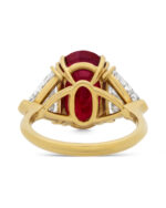 3 Carat Oval Statement | Ruby Red | 14K White Gold | Modern Nobility | Heirloom - Image 5
