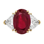 3 Carat Oval Statement | Ruby Red | 14K White Gold | Modern Nobility | Heirloom