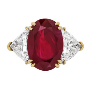 3 Carat Oval Statement | Ruby Red | 14K White Gold | Modern Nobility | Heirloom