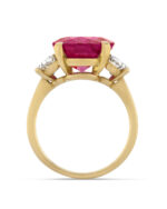 3 Carat Oval Statement | Ruby Red | 14K White Gold | Modern Nobility | Modern Classic - Image 3