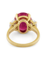 3 Carat Oval Statement | Ruby Red | 14K White Gold | Modern Nobility | Modern Classic - Image 5