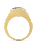 3 Carat Oval Statement | Royal Blue Sapphire | 14K White Gold | Effortless Elegance - Image 4